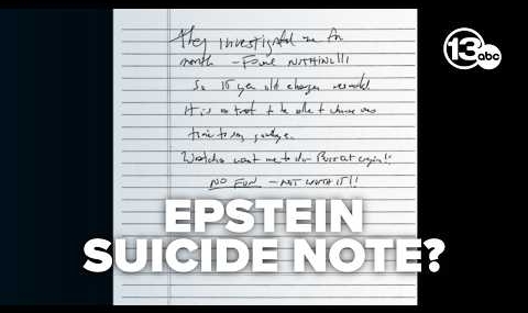 Jeffrey Epstein’s possible suicide note released by judge in case tied to ex-cellmate