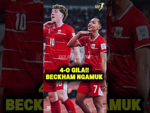 PESTA GOL GARUDA! 4-0 🔥 Beckham Putra 2 Gol, Lawan Dibuat Tak Berkutik!