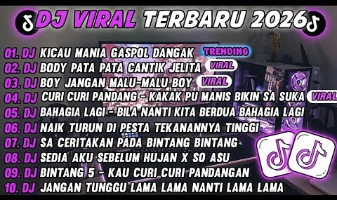 DJ TIKTOK TERBARU 2026-🎵DJ KICAU MANIA GASPOL DANGAK 🎵DJ KAKAK PU MANIS X MALU MALU BOY FULL ALBUM