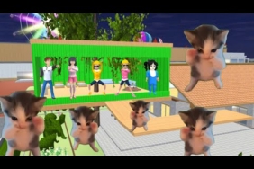 Yuta Mio Buat Rumah Pohon Paling Aman Dari PASUKAN KUCING KICAU MANIA 😱| Sakura School Simulator