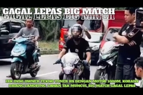 IBK INDO TTHS DENGAN MOTOR 1000 M,KOHANS DATANG LANGSUNG, LAWAN TAK MUNCUL BIG MATCH GAGAL LEPAS
