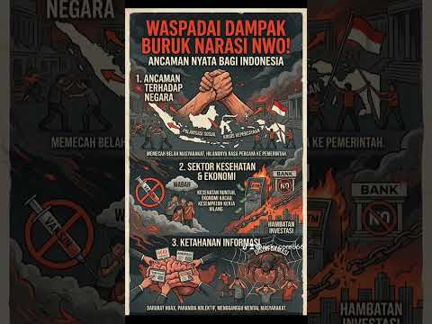 Waspadai Dampak Buruk Narasi New World Order (NWO) di Indonesia! Teori konspirasi NWO