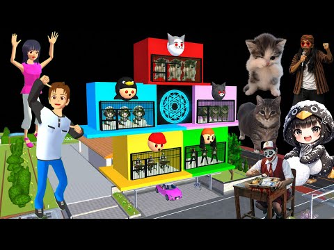 Yuta Mio Buat Penjara Portal Warna Warni Tangkap PASUKAN KICAU MANIA , OIIA CAT Di Kota Sakura 😱