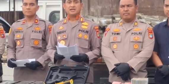 10 Pelaku Pencurian Timah di Bangka Diamankan, Sempat Coba Kabur ke Sumatera