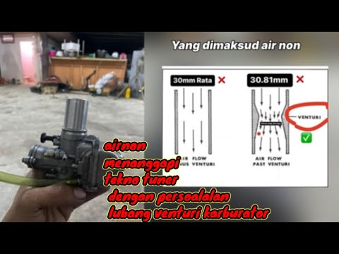 ini yg di maksud airnon mengenai lubang venturi karbulator || tekno tuner vs airnon