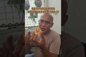 batu sulaiman mau gosok apa ya? #batuakik
