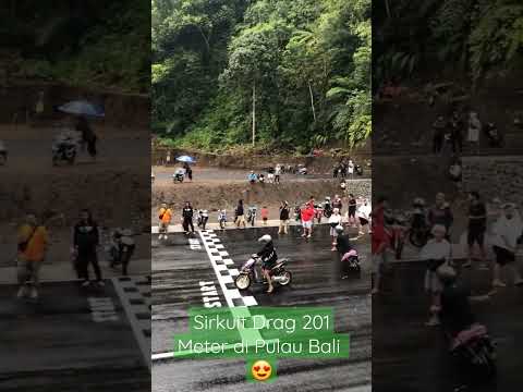 Sirkuit drag 201 meter di pulau bali 👍👍 #bali #dragbike #teknotuner #otomotif #fyp