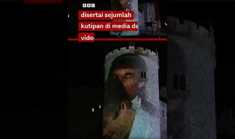 Foto Jeffrey Epstein bersama Donald Trump, muncul di dinding Kastil Windsor saat jamuan negara