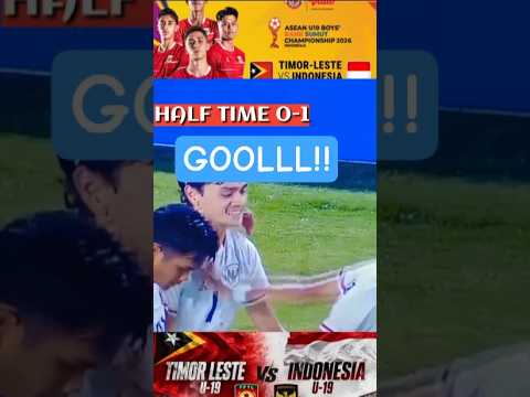 TIMNAS INDONESIA VS TIMOR LESTE 1-0 AFF CUP U-19 BABAK PERTAMA