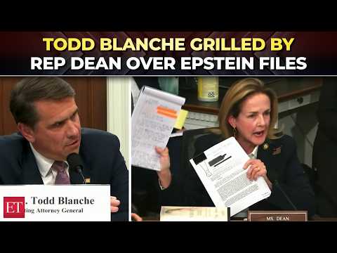 ‘It’s all covered up…’: Todd Blanche grilled by Rep Dean over unreleased Epstein files, Trump ties