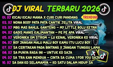 DJ TIKTOK TERBARU 2026🎵DJ KICAU KICAU MANIA X CURI CURI PANDANG🎵DJ NONA BODY PATA PATA CANTIK JELITA
