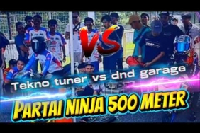 DND VS TEKNO TUNER PARTAI 500 METER ‼️NINJA BACANG BALAP vs NINJA U17