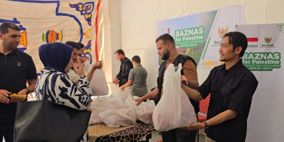 Baznas Salurkan Paket Daging Kurban untuk 2.500 Pengungsi Palestina di Mesir