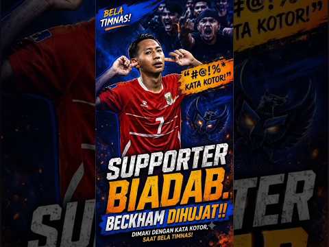 SEDANG BELA NEGARA, TAPI BECKHAM MALAH DIHINA! dengan kata An**ng #timnasday #persib #beckhamputra