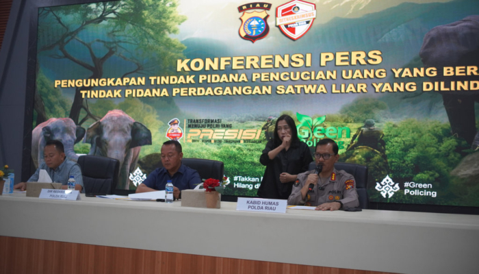 polda-riau-ungkap-tppu-gading-gajah,-temukan-aliran-dana-rp1,8-m