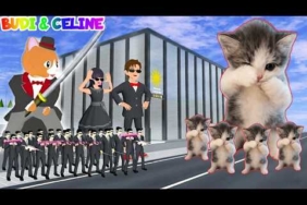 Yuta Mio Bocil Yakuza VS  KUCING KICAU MANIA | Yakuza Panggil Catbutler Raksasa | Sakura School