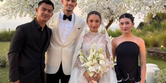 Potret Pratama Arhan dan Inka Andestha di Pesta Justin Hubner-Jennifer Coppen