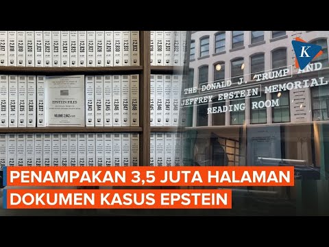 3,5 Juta Halaman Dokumen Epstein Dipamerkan, Begini Penampakannya