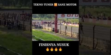 tekno tuner vs sanz motor//finisnya nusuk!! #shorts #dragbike #shortvideo #balapmotor