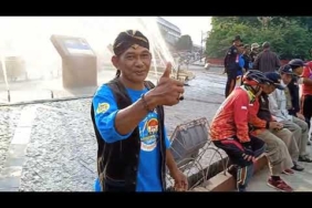 Moment liputan komunitas sepeda ontel palembang
