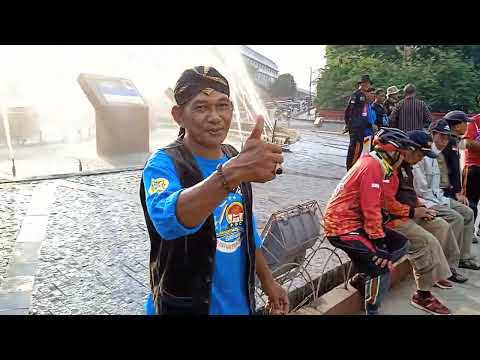 Moment liputan komunitas sepeda ontel palembang