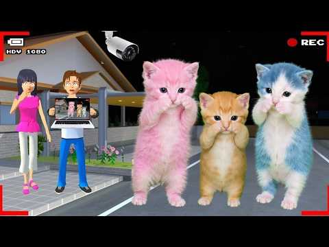 Yuta Mio Panik CCTV Merekam KUCING KICAU MANIA Di Depan Rumah 😱| Sakura School Simulator