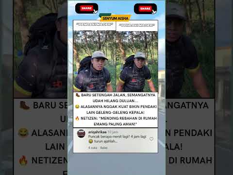 ⛰️ Pendaki Mager Ditemukan! Alasannya Naik Gunung Bikin Netizen Ngakak