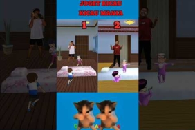 Sebelum tidur malah joget kicau kicau mania #sakuraschoolsimulator #shorts