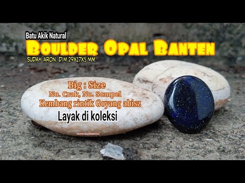 Batu Akik Natural Boulder Opal Banten.|#batuboulderopalbanten|#boulderopal |#perkobakin