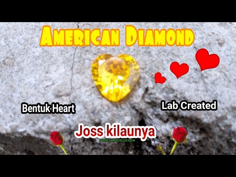 Batu permata American Diamond ” Heart” Lab Created. |#americandiamond |#labcreated |#batupermata