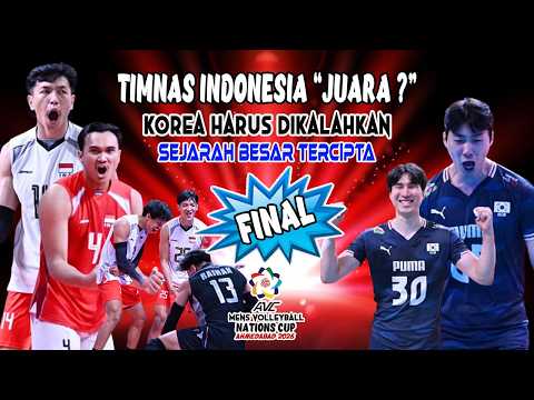 947. AVC MENS_LAGA FINAL TIMNAS INDONESIA HADAPI KOREA, INSYA ALLAH SKUAD GARUDA JADI JUARA