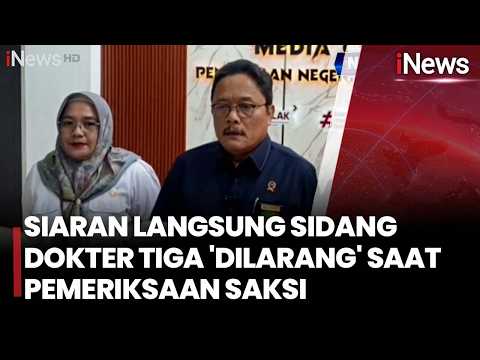 Sidang Dokter Tifa Disiarkan Langsung Hari Ini tapi Dibatasi | iNews Pagi 2/7