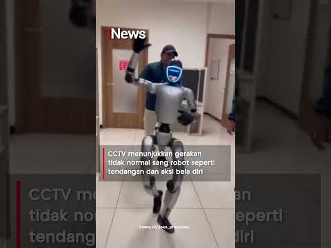 Viral Kung Fu Robot Humanoid! Baru Datang Langsung Eror, Ngamuk Tendang & Pukul Karyawan