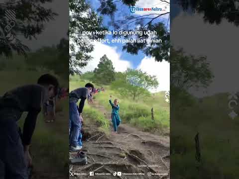 Momen Pendaki Effort dengan Peralatan Lengkap Dibikin Speechless ketemu Akamsi Pakai Outfit Seadanya