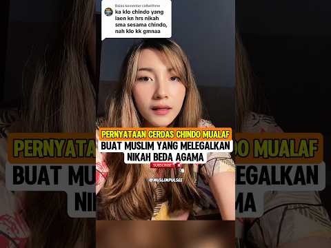Jawaban cerdas chindo mualaf🔥 #mualaf #mualafindonesia #mualafcerdas #muslimpulsee
