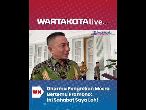 Dharma Pongrekun Mesra Bertemu Pramono, Ini Sahabat Saya!