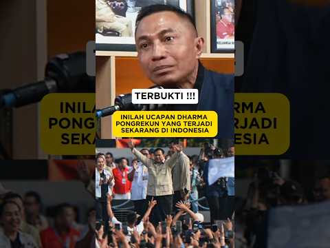 INILAH UCAPAN DHARMA PONGREKUN YANG TERJADI SEKARANG DI INDONESIA