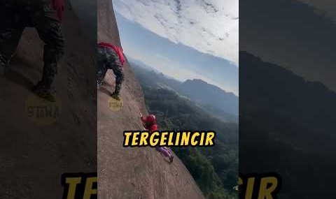 TERGELINCIR Pas Naik Tebing❗😮#videoviral #gunung #hiking