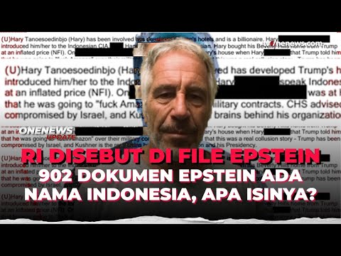 902 Dokumen Jeffrey Epstein Cantumkan Indonesia, Apa Saja Isinya? | OneNews Update