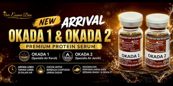 Umpan Air Tawar : Cara Menggunakan Serum Okada 1 & Okada 2