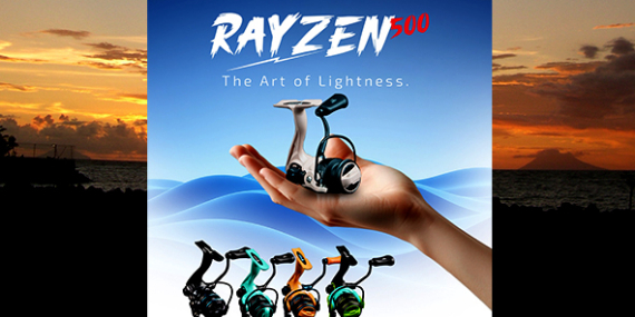 Info Produk : Ril Captain ‘Rayzen’ Size 500, 3+1 Ball Bearing, 5 Warna, Power Handle