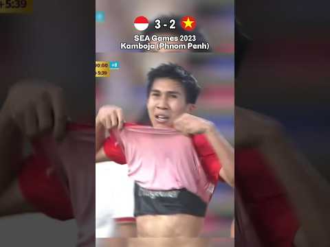 Indonesia vs Vietnam 3-2 😱 Mustahil! Gol 90+6 Antar Garuda ke Final! #shorts #footballhighlights