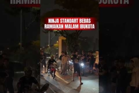 NINJA STANDART BEBAS KOMENG VS DHIBA 🚀 RAMAIKAN MALAM IBUKOTA #ninja #komeng #balapliar #teknotuner