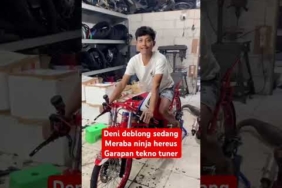Deni de long sedang Meraba ninja hereus Garapan tekno tuner #dragrace  #balap201m  #drag #dragbike