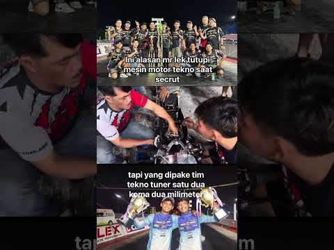 Ini alasan MR lek tutup mesin tekno #teknotunerhs  #dragbike b#dragrace  #balapmotor