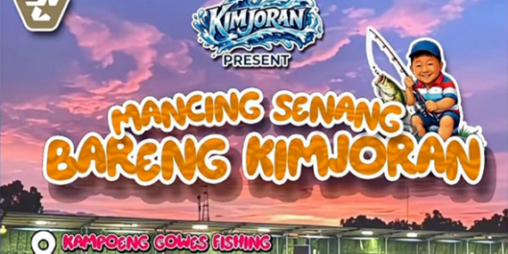 Ikut Yuk Mancing Senang Bareng Kim Joran di Kampoeng Gowes Fishing, Hadiah Joran & Ril Captain + Uang