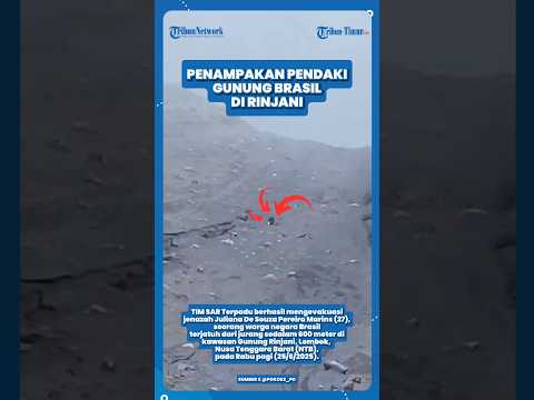 PENDAKI GUNUNG ASAL BRASIL SEBELUM DIEVAKUASI PASCA TERJATUH DI GUNUNG RINJANI