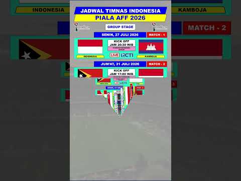 Jadwal Lengkap Timnas Indonesia di Piala AFF 2026 | Semua Pertandingan Fase Grup Garuda