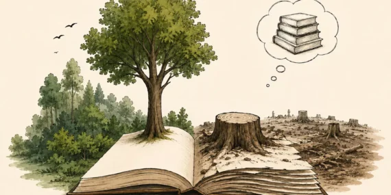 Ketika buku menebang pohon