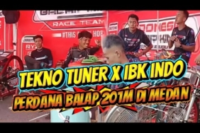 TEKNO TUNER X IBK INDO BALAP EVENT MEDAN 201 METER